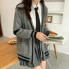 Pull Cardigan Gris