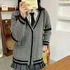 Pull Cardigan Gris