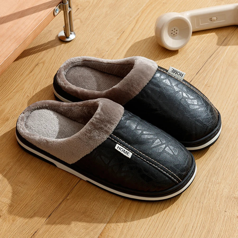 Chaussons Homme en Cuir