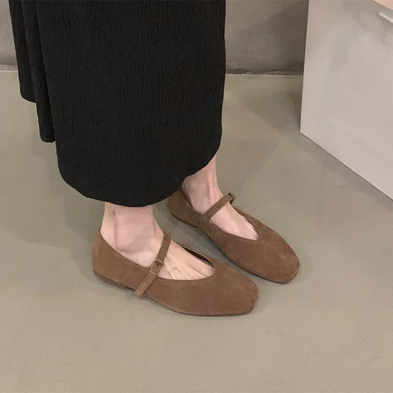 Chaussures Plates Bout Rond