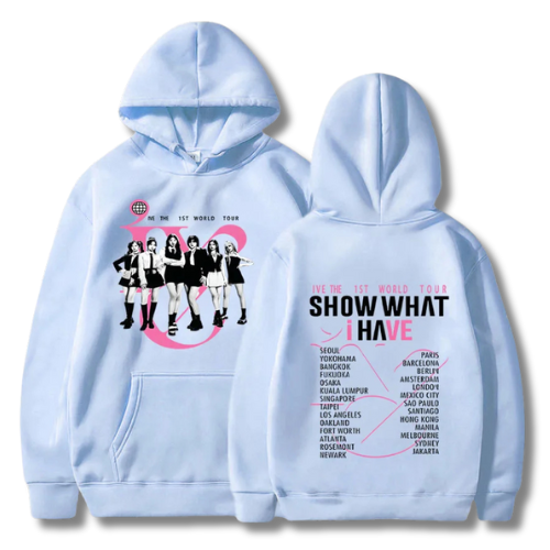 Sweat à Capuche KPOP - Tour du Monde IVE