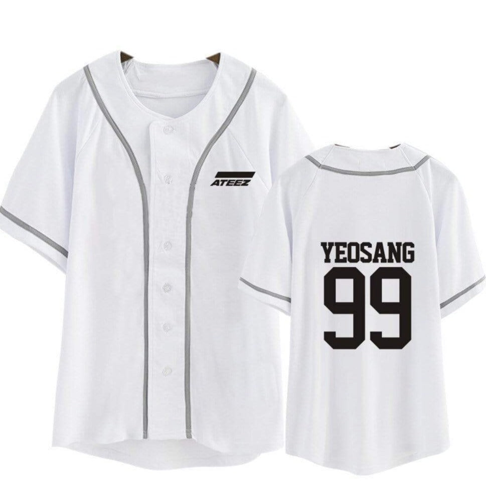 T-Shirt Ateez Cardigan Blanc