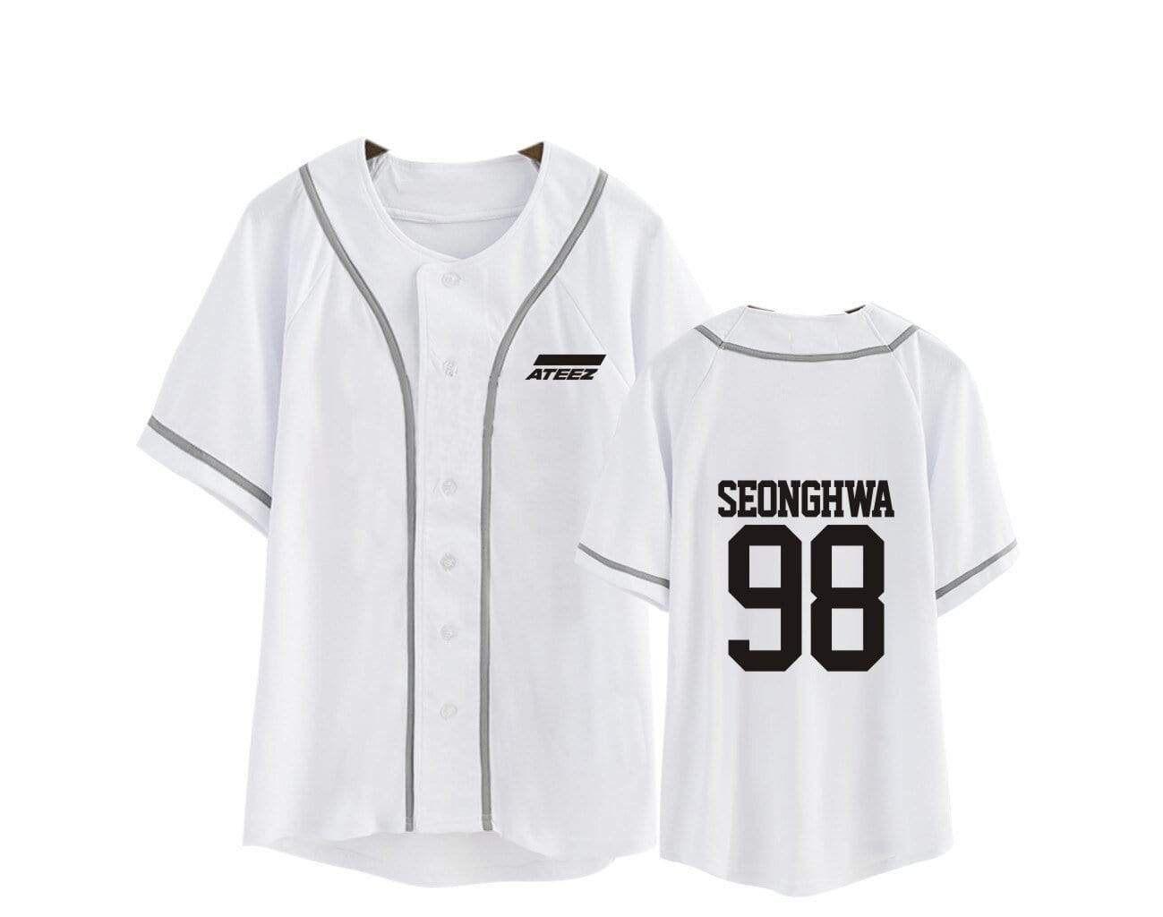 T-Shirt Ateez Cardigan Blanc