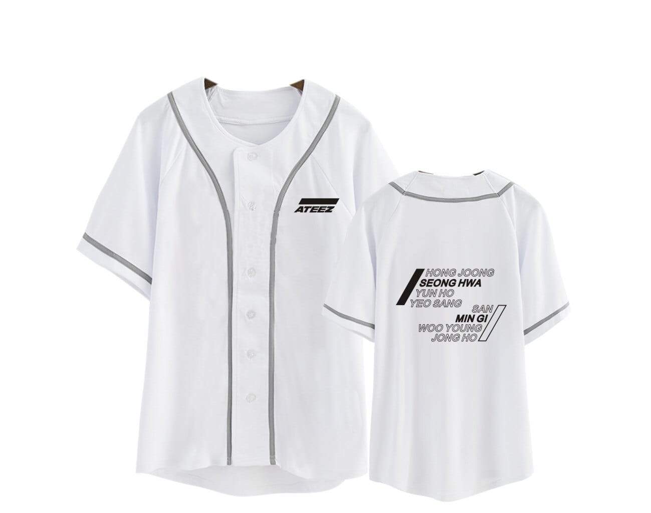 T-Shirt Ateez Cardigan Blanc