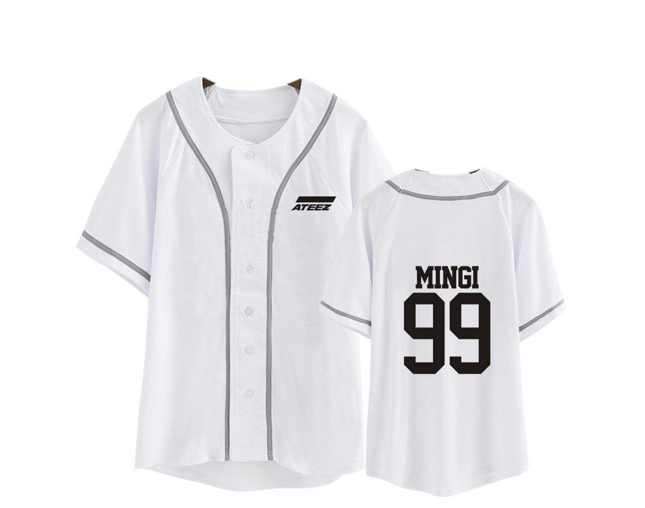 T-Shirt Ateez Cardigan Blanc