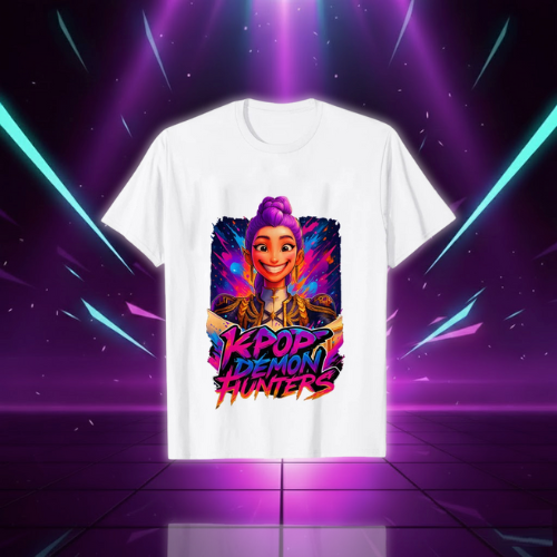 T-shirt Blanc KPop Demon Hunters