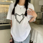 T-shirt Coeur Oversize LeeKnow - groupe Stray Kids