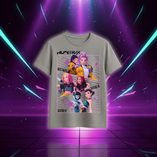 T-shirt Coréen Huntrix Demon Hunters