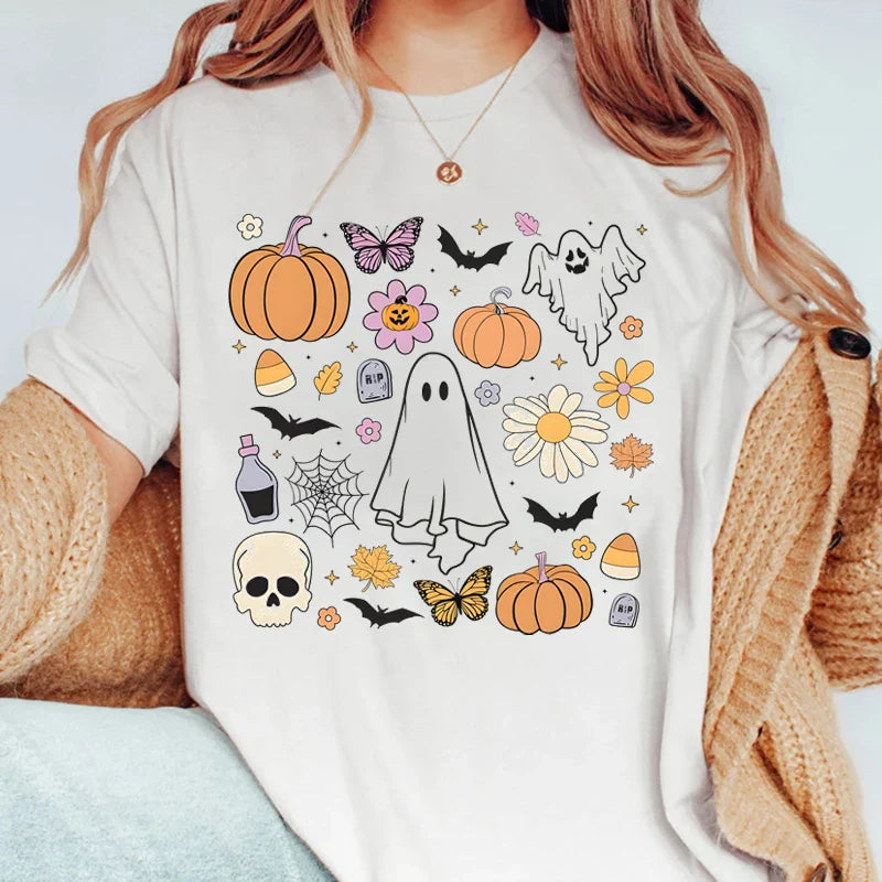 T-shirt Coréen Halloween