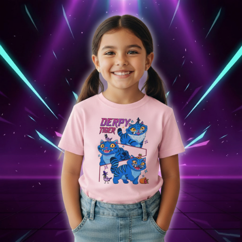 T-shirt Derpy Tiger Demon Hunters pour Fille