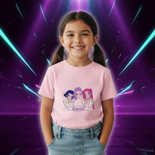 T-shirt KPop Demon Hunters Huntrix Enfant