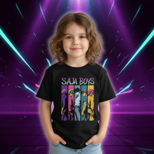 T-shirt KPop Demon Hunters Saja Boys pour Enfant