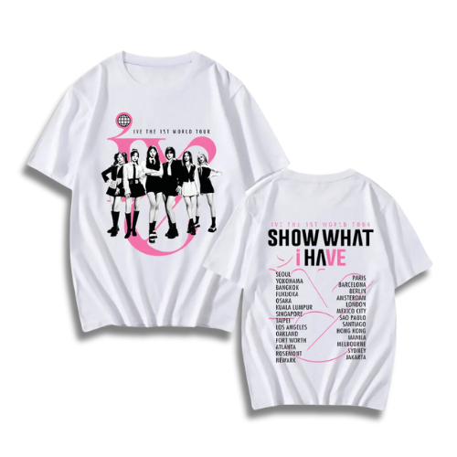 T-shirt Tour du Monde KPOP - Groupe IVE