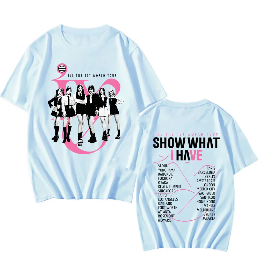 T-shirt Tour du Monde KPOP - Groupe IVE