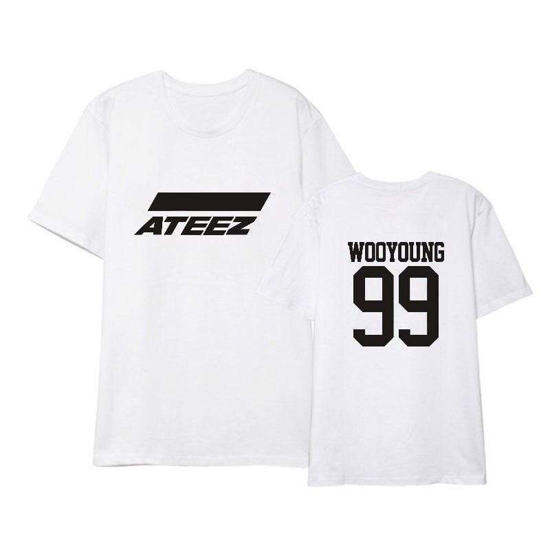 T shirt Groupe ATEEZ Blanc