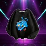 Unisex Crew Neck Kid Hoodie Movie  Hoodies Manga Kids Kpop Demon Hunters Children's Sweatshirt Cute Tiger Hoody for Boys Girls (Copie)