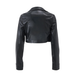 Veste Crop Simili Cuir San - Groupe ATEEZ