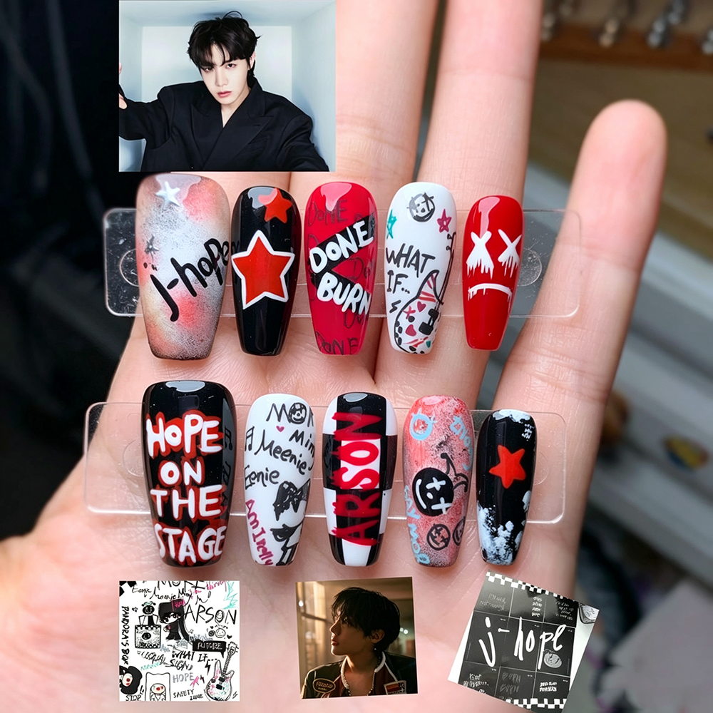 Kit de Faux Ongles K-pop J-Hope