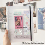 A5 Binder Storage Collect Book Korea idol Photo Organizer Journal Diary Agenda Planner Bullet Cover School Stationery