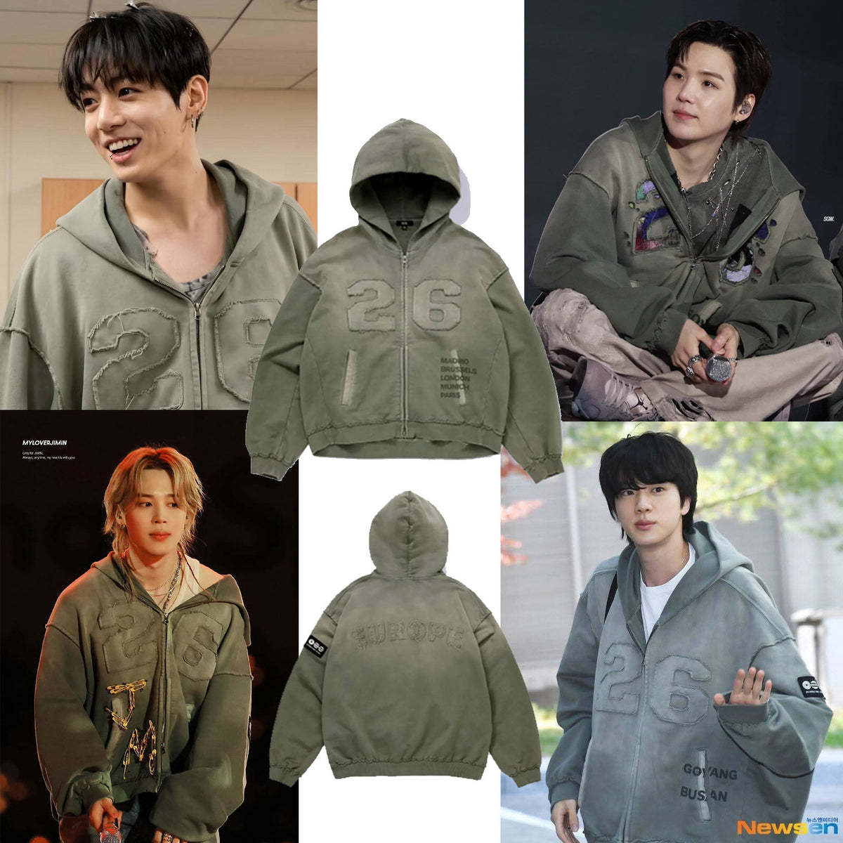 Sweat à Capuche BTS Style Concert