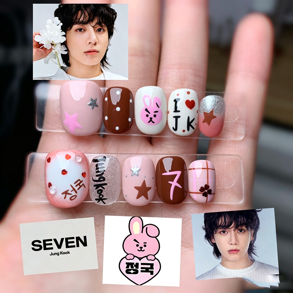 Faux Ongles Jungkook et Cooky