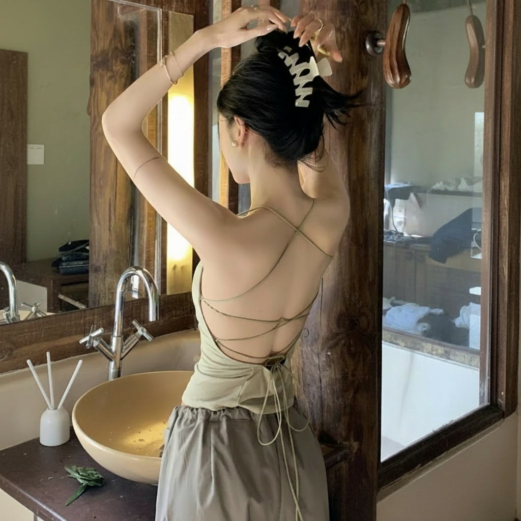 Camisole Korean Dos Nu