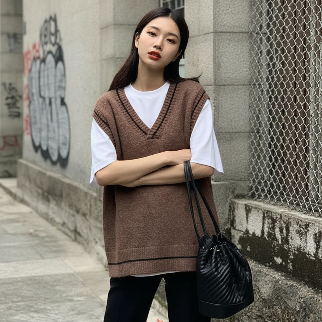 Pull Oversize Sans Manches