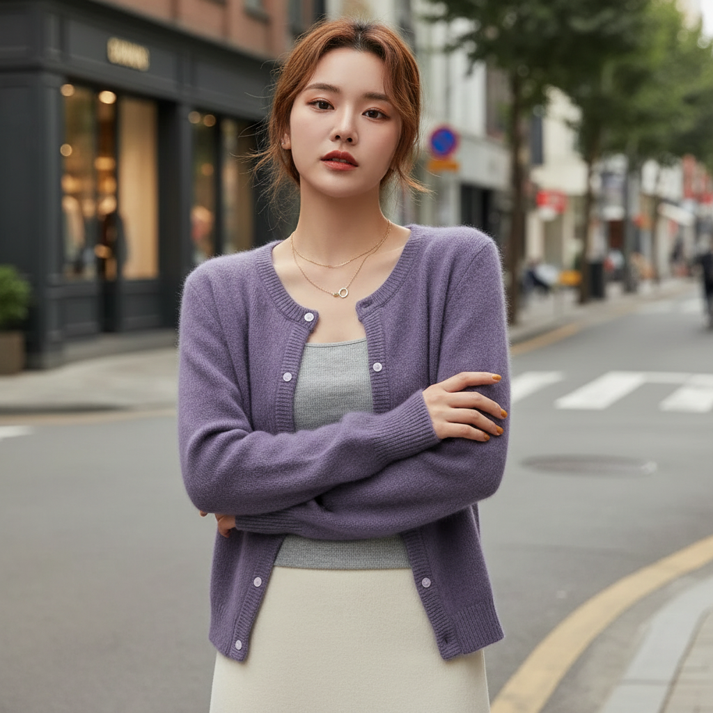 Cardigan Coréen Vintage