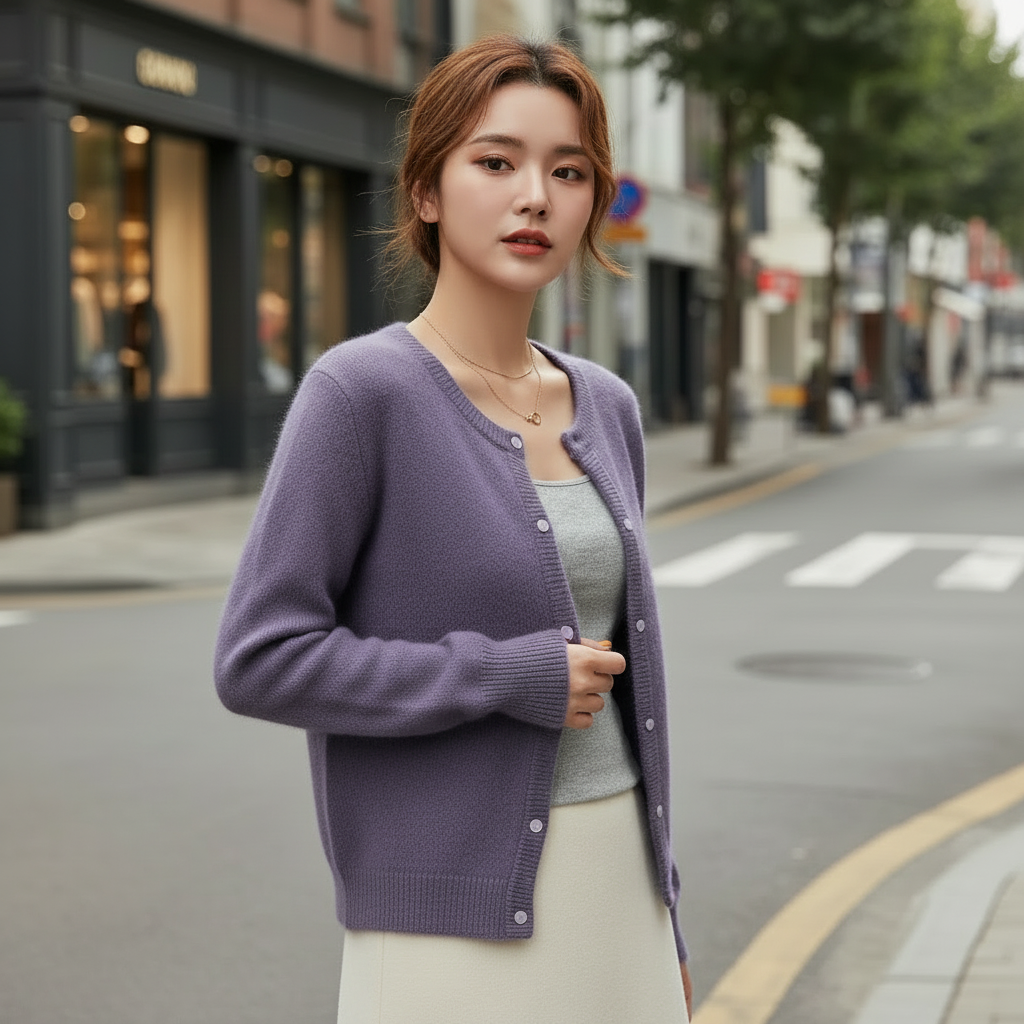 Cardigan Coréen Vintage