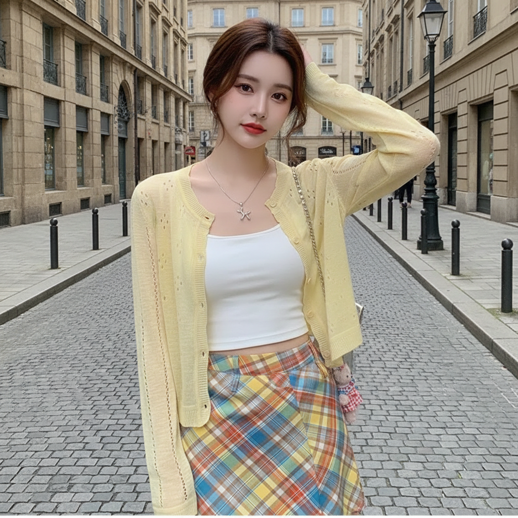 Cardigan Fin Style Coréen