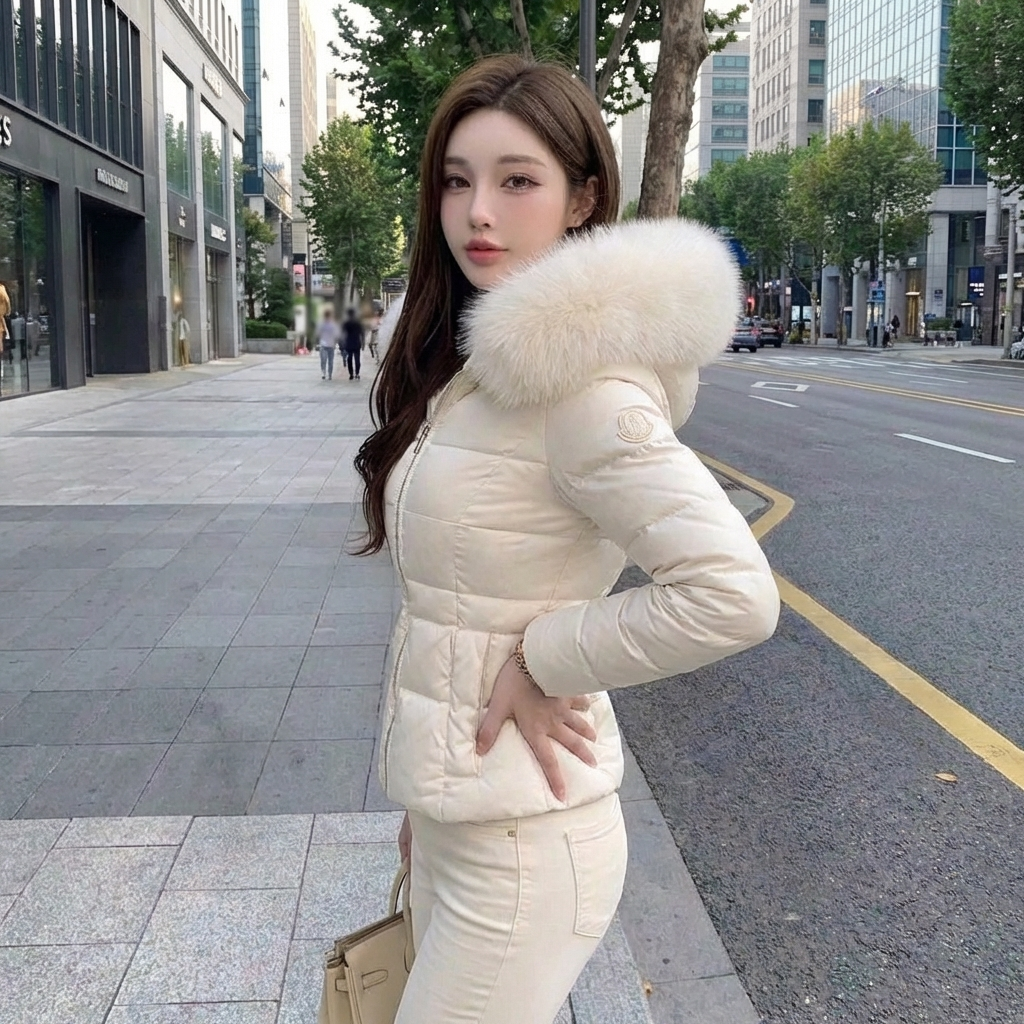 Doudoune Coréenne Blanche
