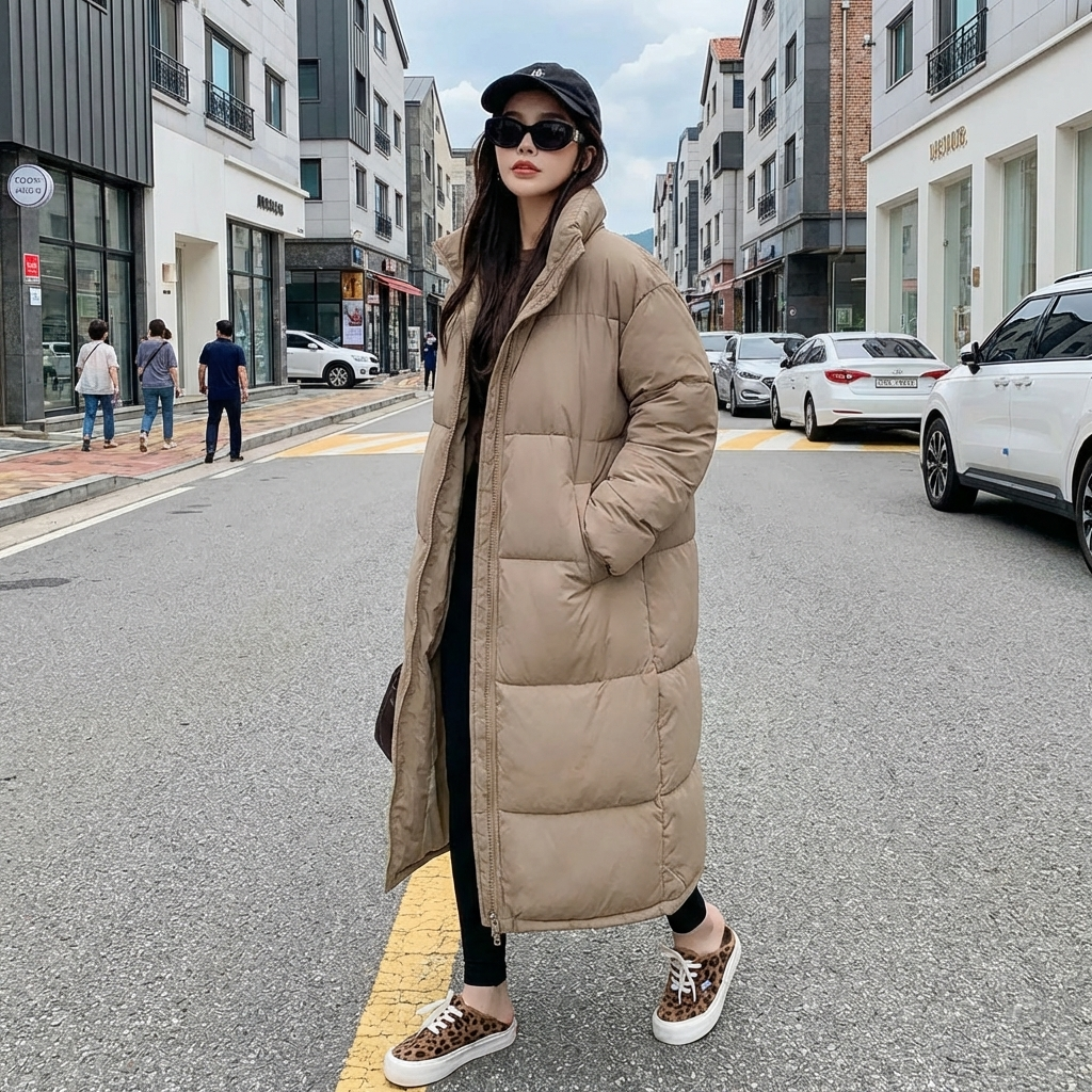 Doudoune Coréenne Femme Oversize