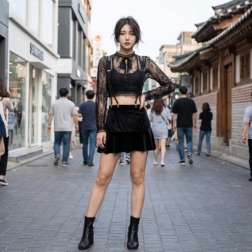 Ensemble Jupe Dentelle Jennie – Groupe Blackpink