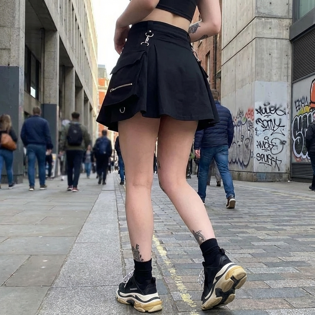 Jupe Coréenne Punk Femme