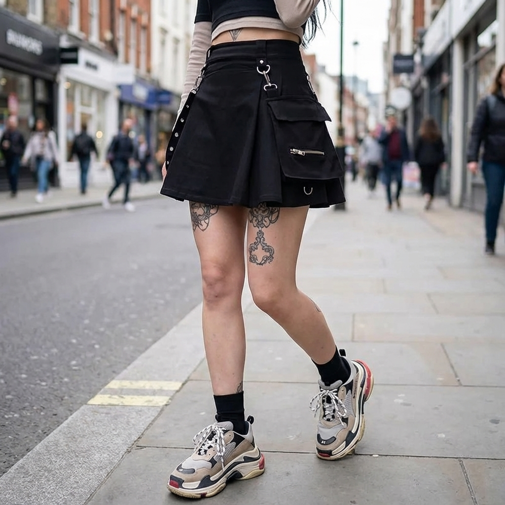Jupe Coréenne Punk Femme