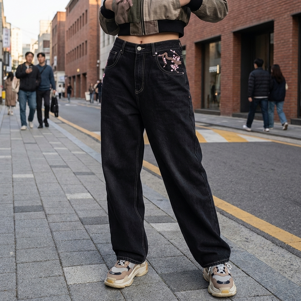 Jean Baggy Japonais Y2K