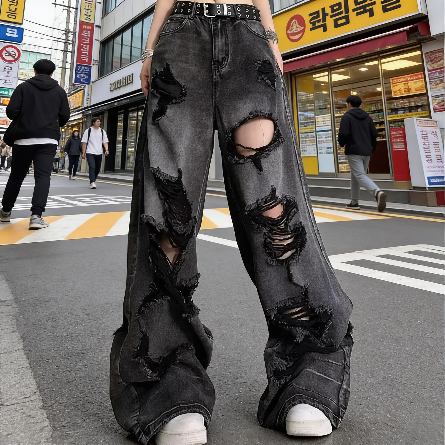 Jeans Oversize KPOP Yeonjun – Groupe TXT