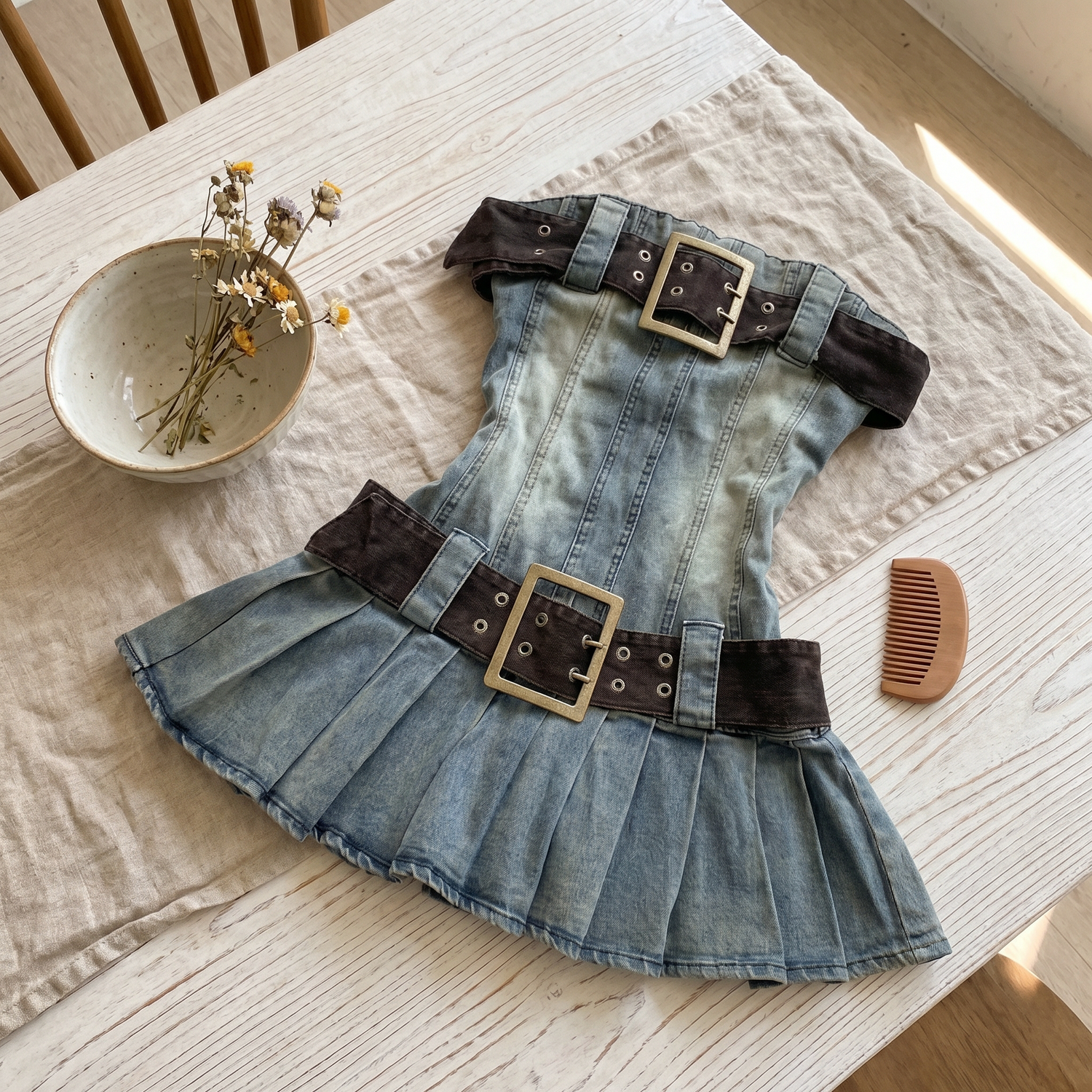 Mini Robe Jean Shuhua - Groupe (G)I-DLE