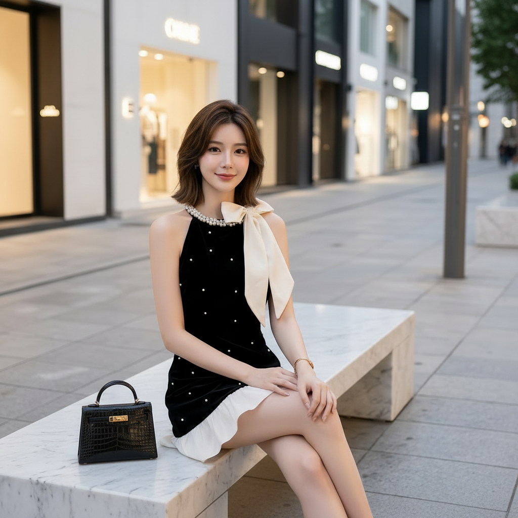 Robe de Soirée Style Coréen