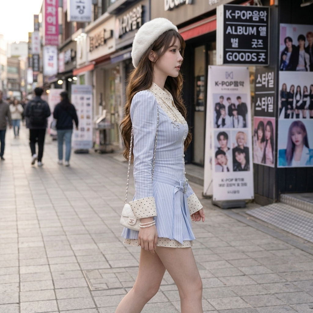 Robe Preppy Coréenne