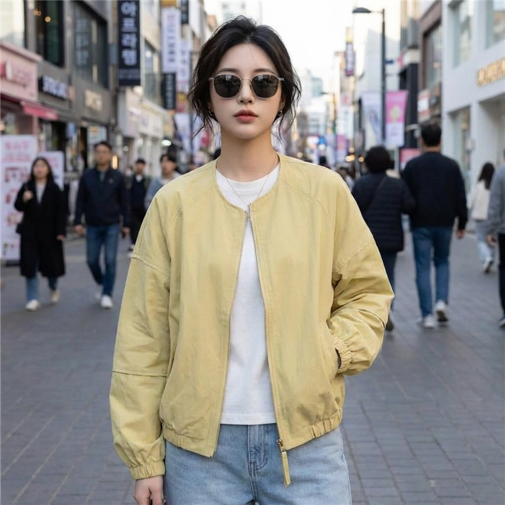 Veste Courte Décontractée Style Coréen