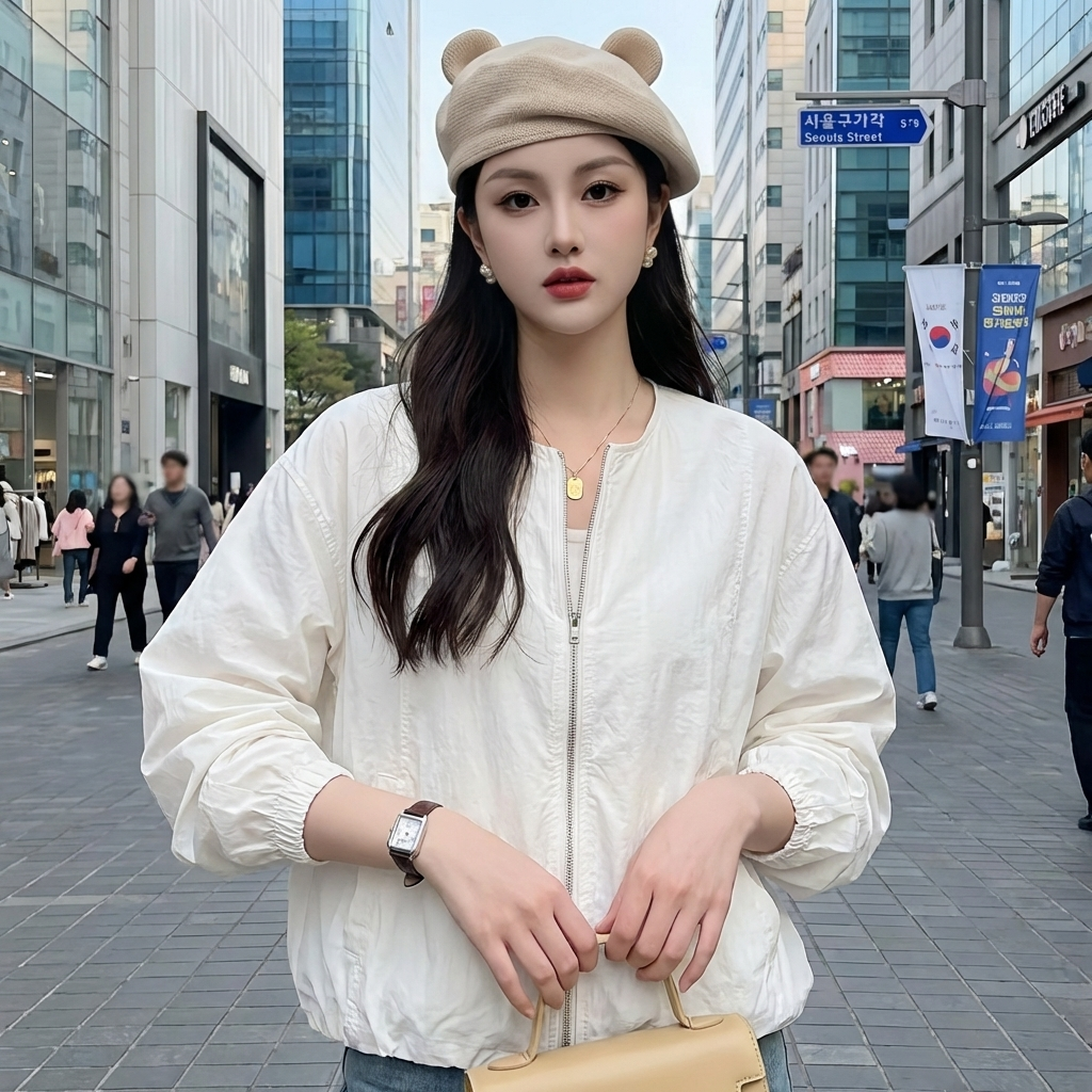Veste Courte Décontractée Style Coréen