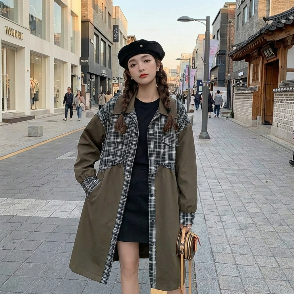 Veste Korean longue