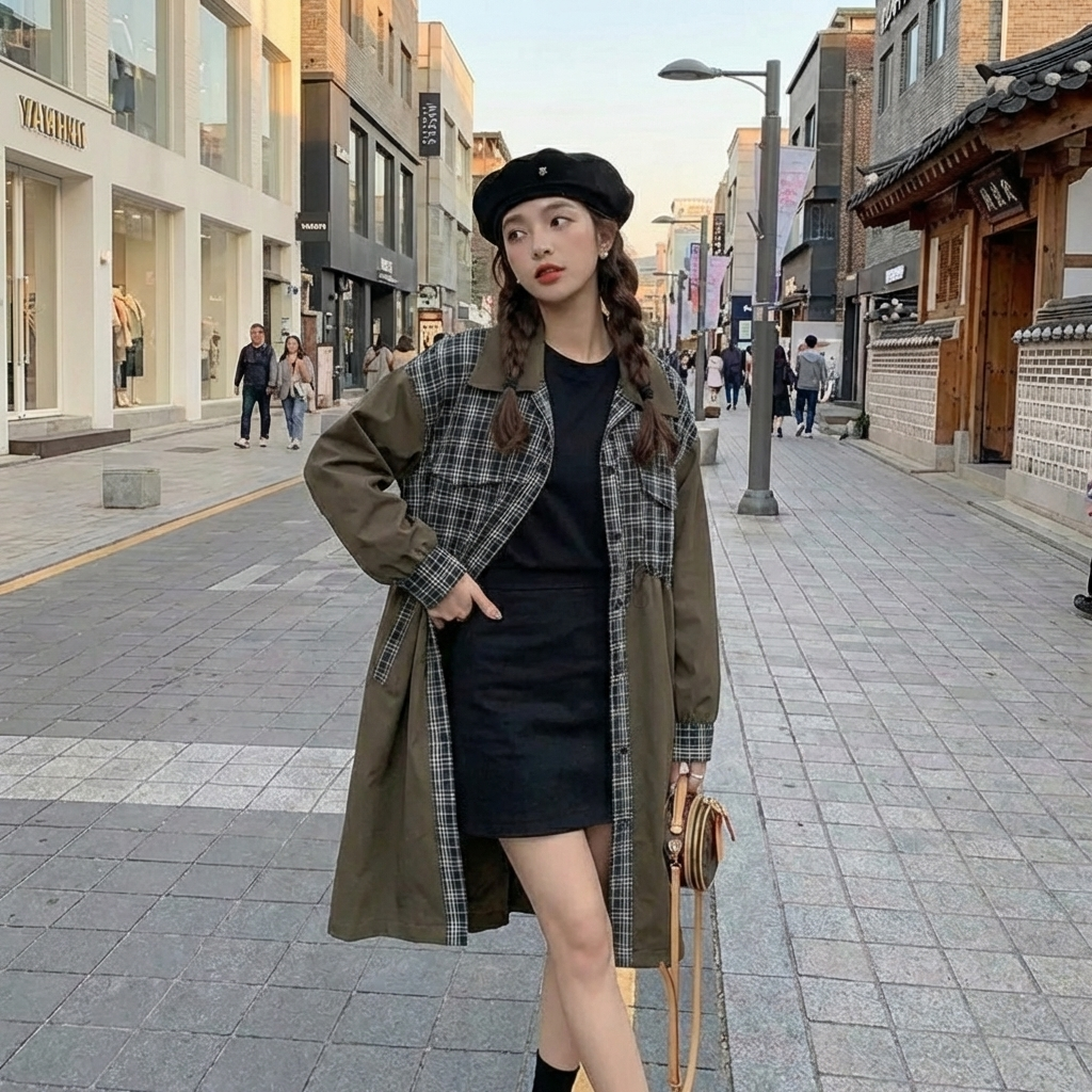 Veste Korean longue