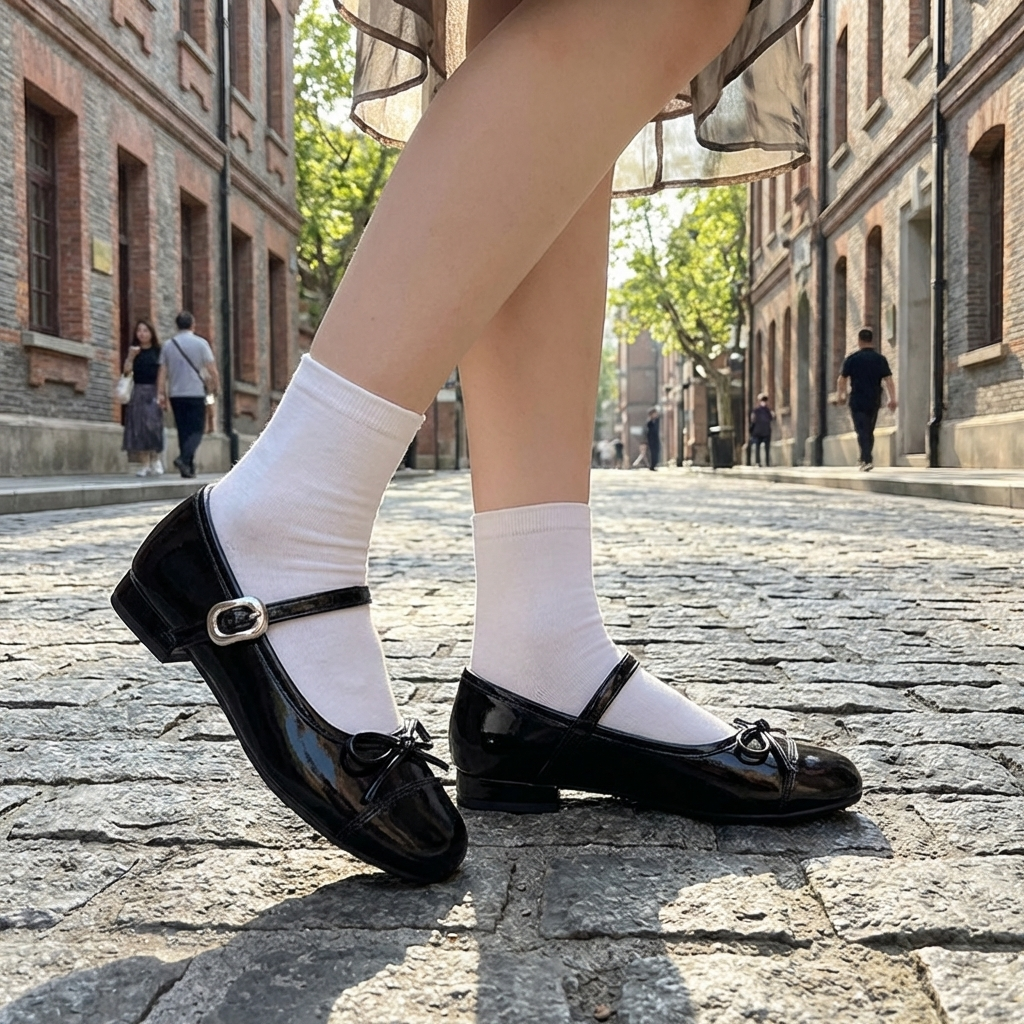 Ballerine Coréenne avec Nœud