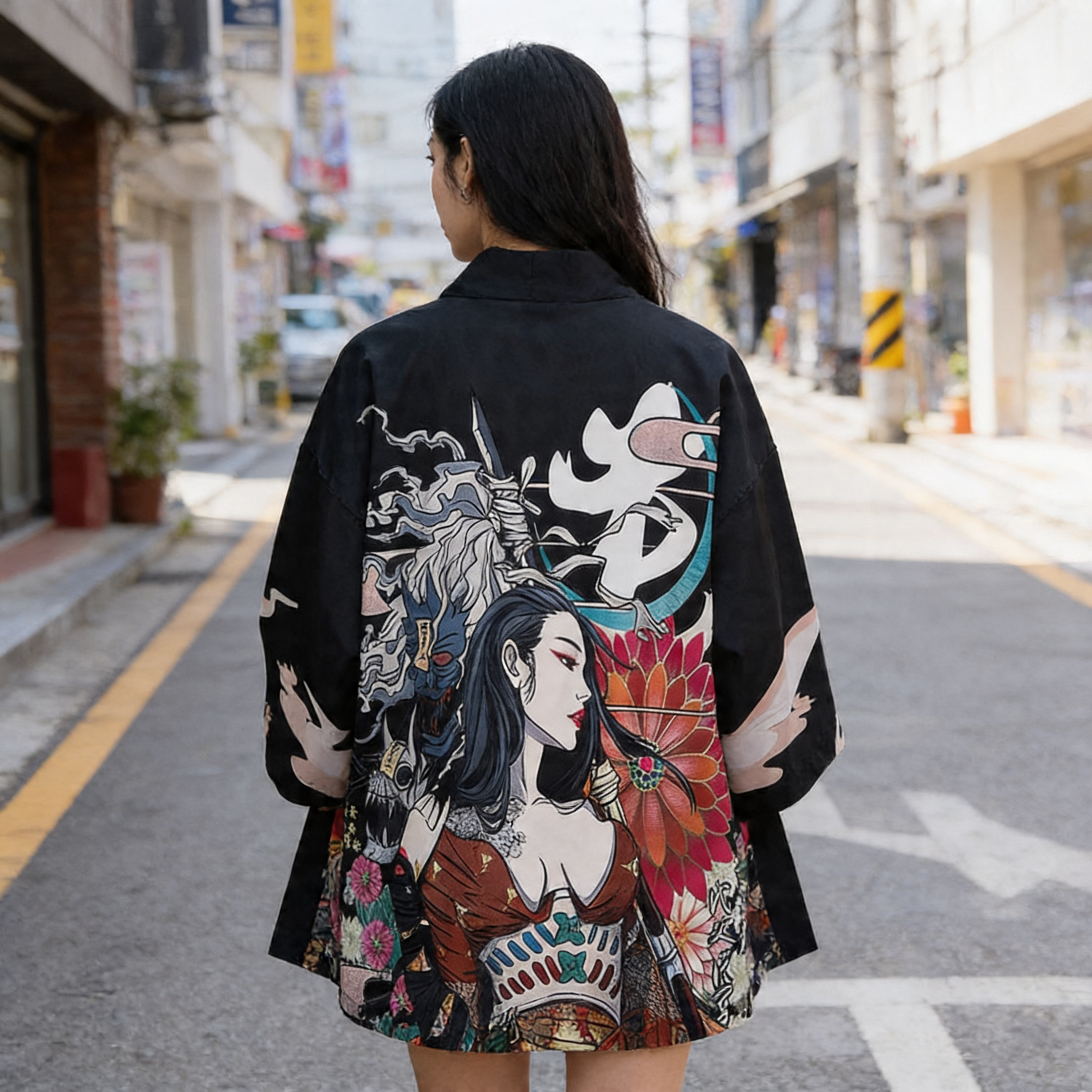 Kimono Streetwear Girl Power