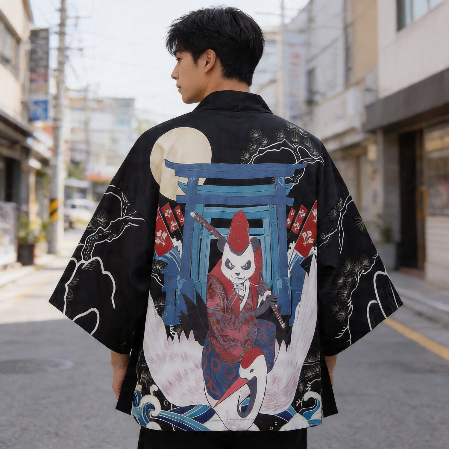 Kimono Cardigan Panda