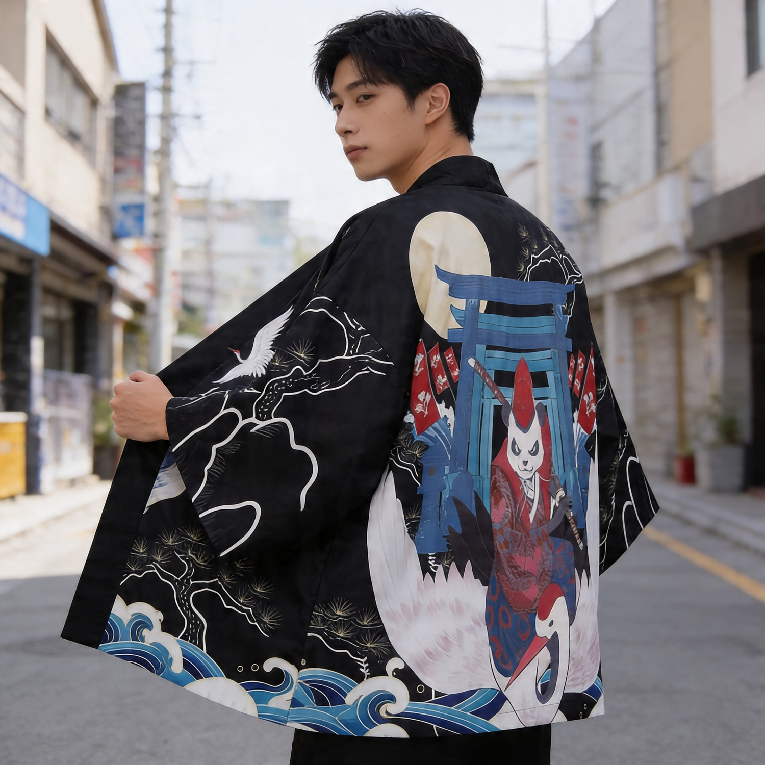 Kimono Cardigan Panda