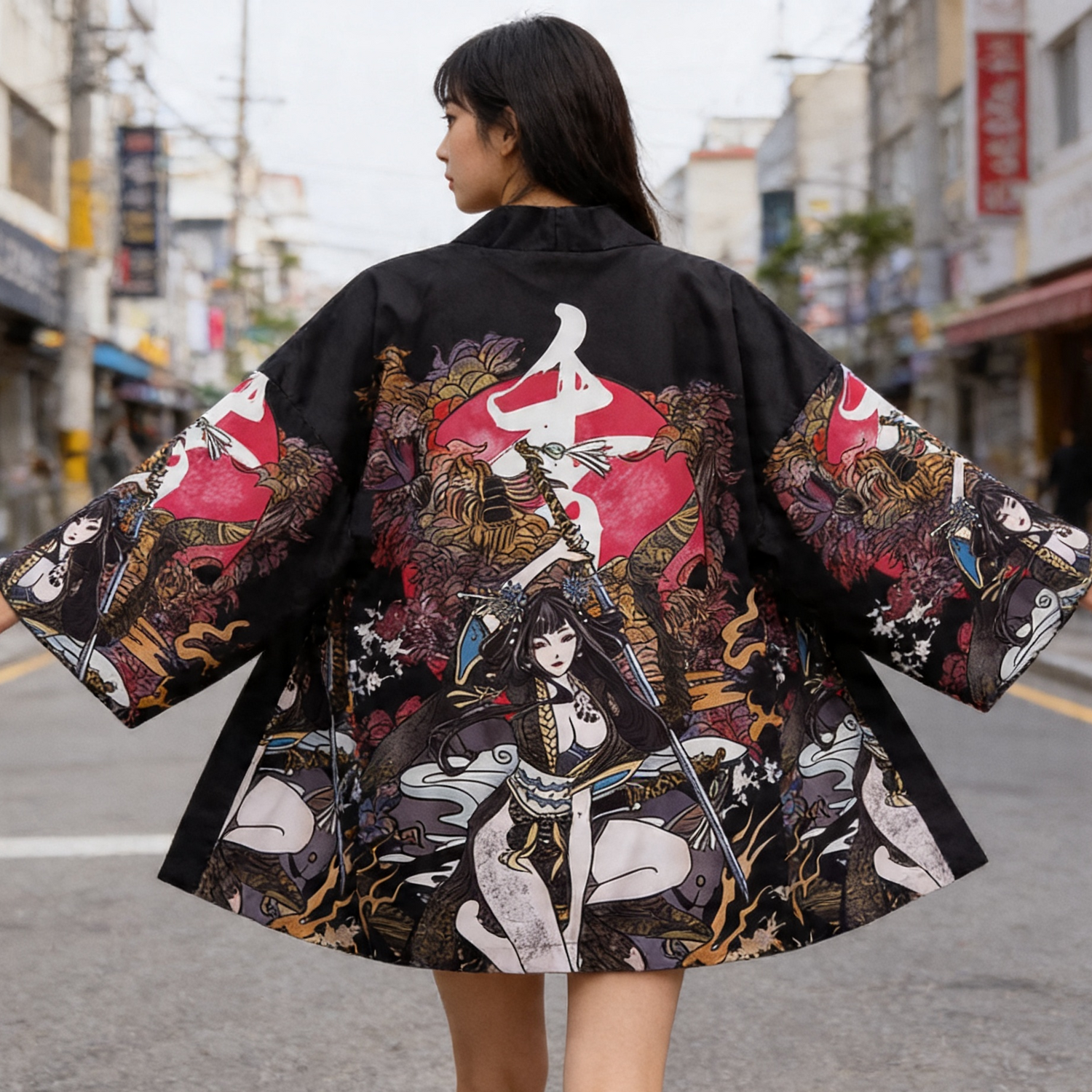 Veste Kimono Femme Samourai