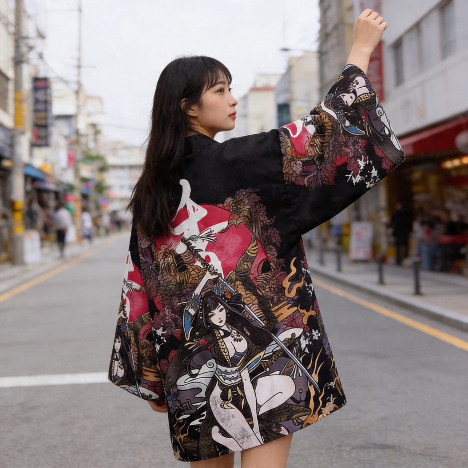 Veste Kimono Femme Samourai
